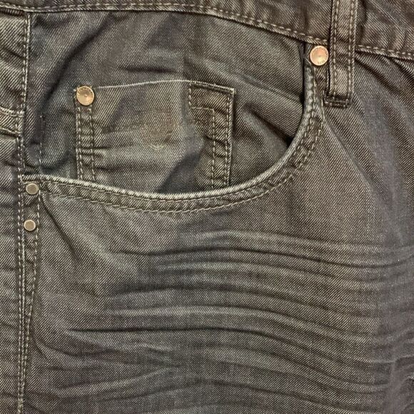 Black Brown 1826 Black Wash Whiskered Classic Fit Straight Leg Jeans Size 36X32 - Picture 4 of 16